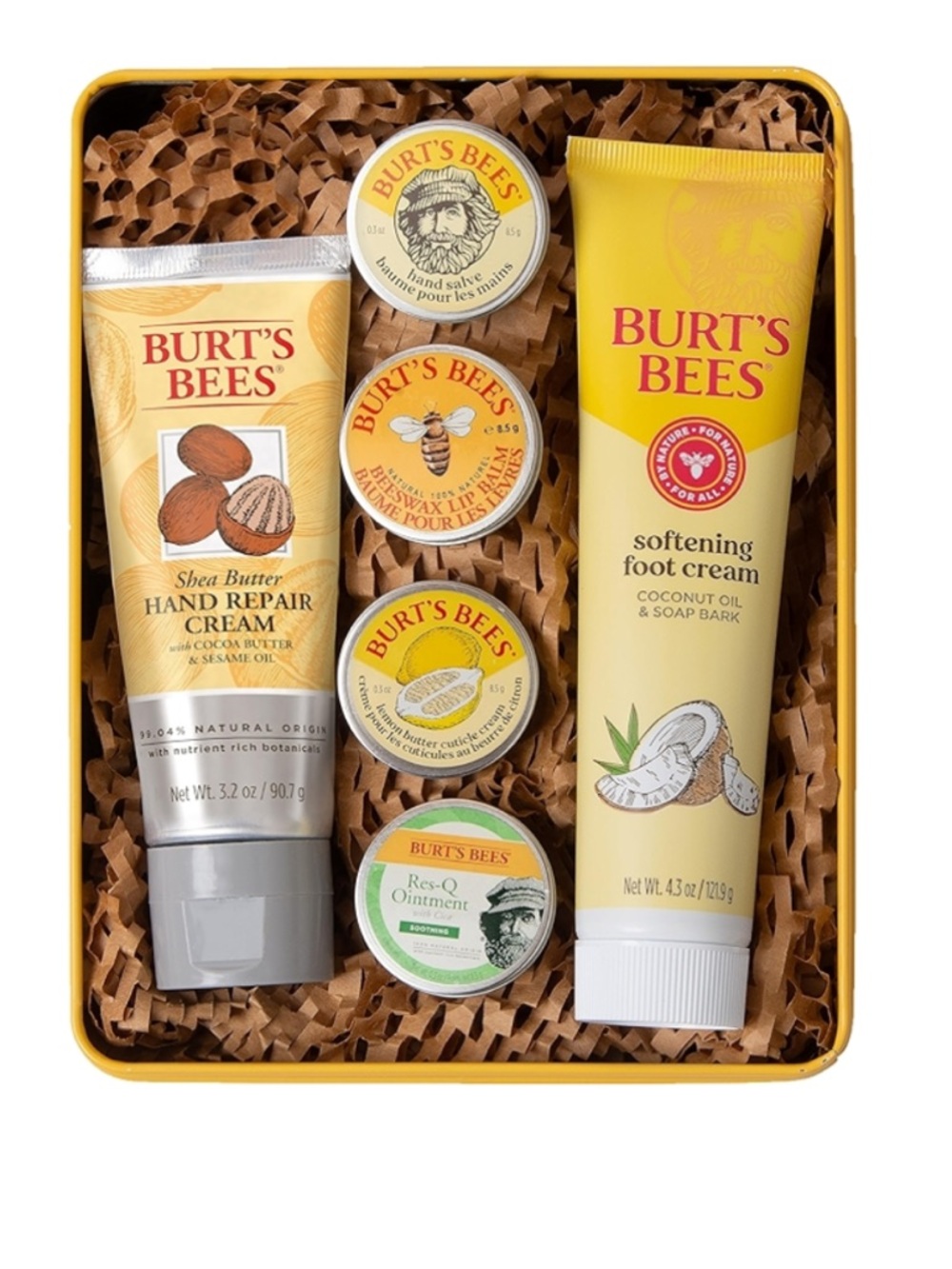 Burt's Bees Bath & Body Gift Tin with Yellow Accents